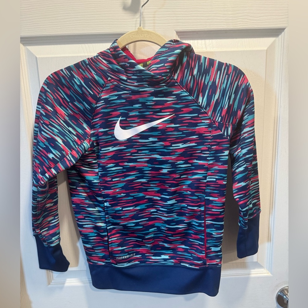 Nike Therma-Fit Girls Hoodie Size M Multicolor Polyester
